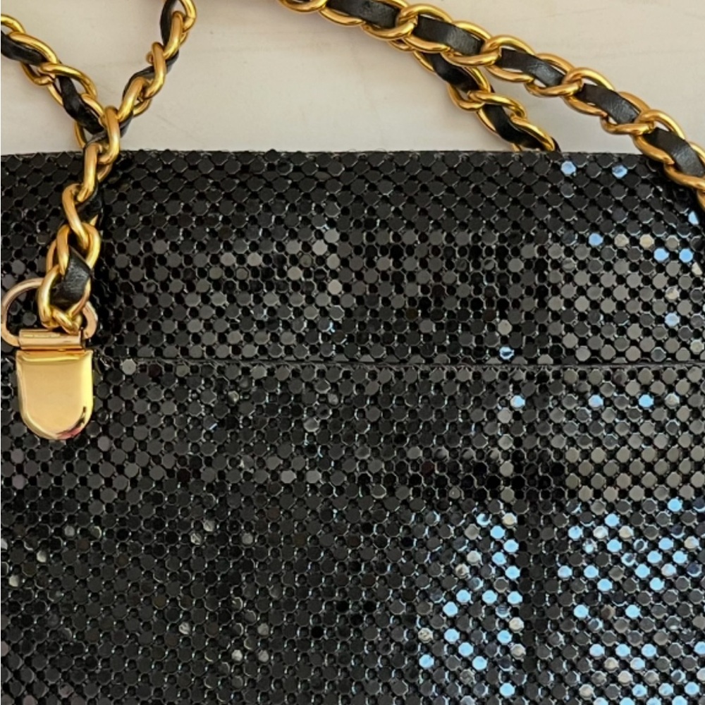 Vintage Black Chainmail Metal Mesh Handbag